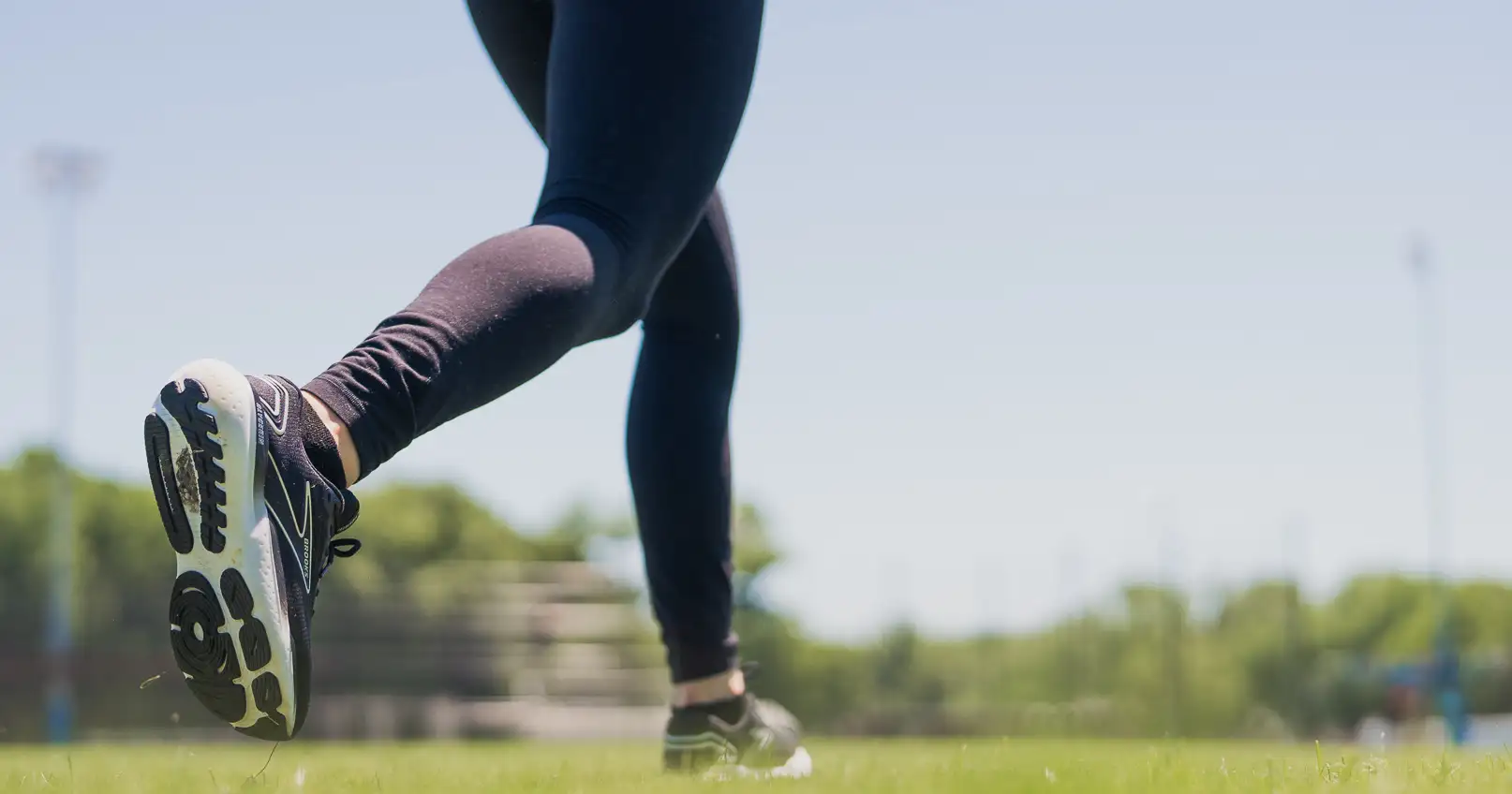 Running in grass